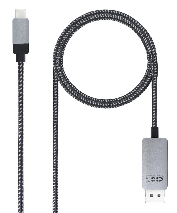 Cabo NanoCable Conversor USB-C a Displayport , 1.8 m 1